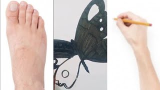 Erfly Hand Vs Feet Drawing Challenge