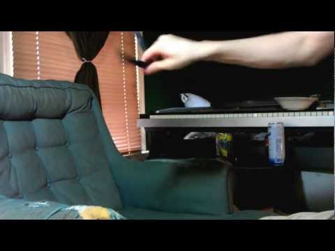 Half aerial balisong practice