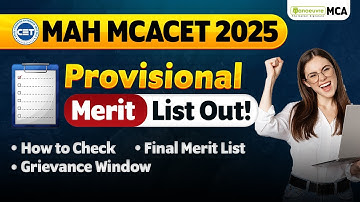 MAH MCACET 2025 Provisional List Released! What