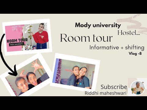 Room shifting ?‍?| Room Tour |Vlog -8 | Mody University | Riddhi Maheshwari #roomtour #hostellife