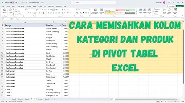 Cara Memisahkan Data Pivot Ketegori Dan Produk yang tergabung Menjadi 2 Kolom terpisah