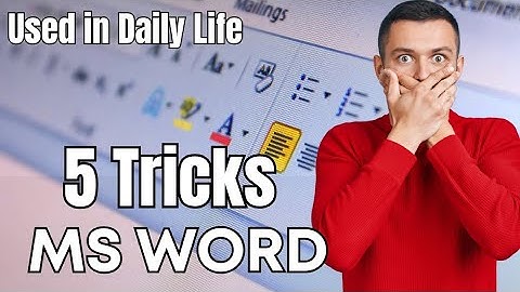 5 Hidden MS Word Tricks 🔥 | Secret Tips to Boost Your Office Skills Like a Pro (2025)