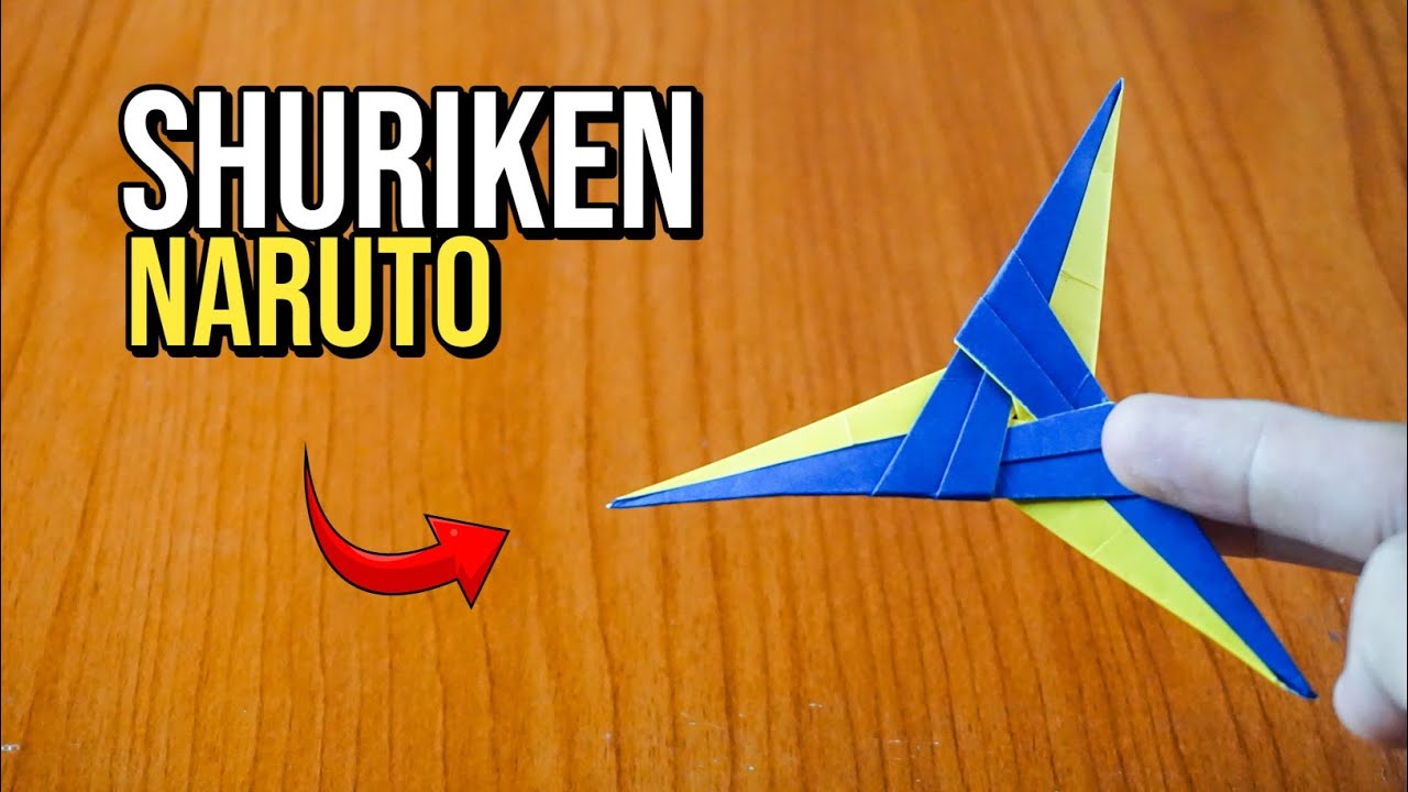 Origami Shuriken Bintang 3 Model Baru - DIY Shuriken Ninja - YouTube