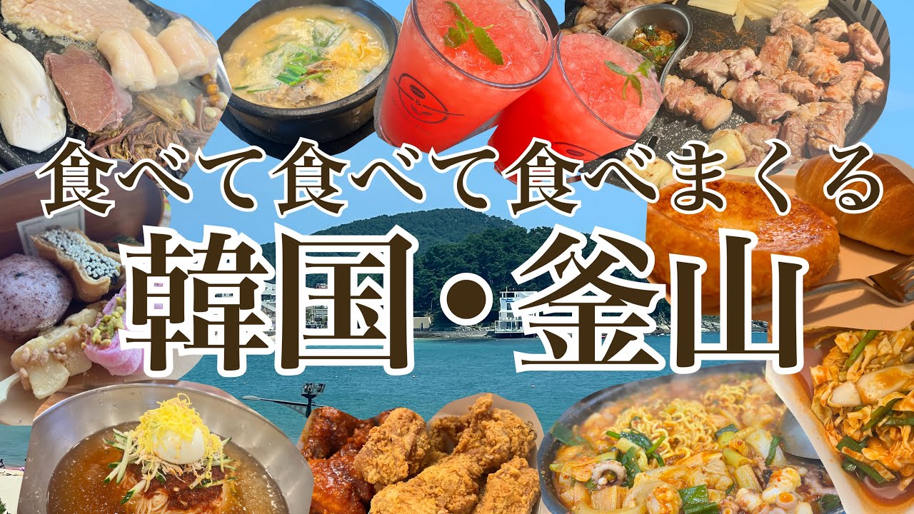 【韓国】釜山|3泊4日で爆食🥘|松亭カフェ&西面NEWカフェ🥐|釜山グルメ制覇|しーちゃんといっしょ부산旅vol.1