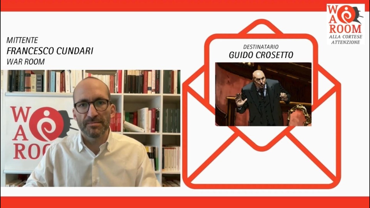 War Room Alla Cortese Attenzione - Francesco Cundari scrive a Guido Crosetto