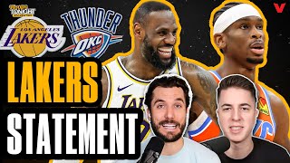LeBron James & Lakers beat down Thunder, LA's Nuggets problem, NBA Playoff scenarios | Hoops Tonight