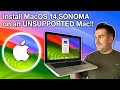 Easy guide how to install macos sonoma 14 on an unsupported macbook imac mac mini mac in 2023