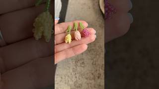 Making beaded tulips #beading #beadingtutorials #beadedflower