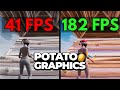 How To Get POTATO GRAPHICS in FORTNITE on ALL PCs! (FPS BOOST + FIXED GROUND)
