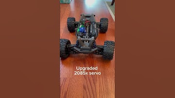 Traxxas maxx stock servo vs upgraded servo speed