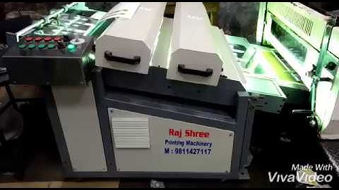 uv curring machine and offset attachment