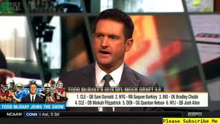 Todd McShay reveals his Mock Draft 3.0 (2018 NFL DRAFT)