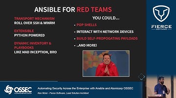 OSSEC Conference 2019 - Automating Security Across the Enterprise with Ansible and Atomicorp OSSEC