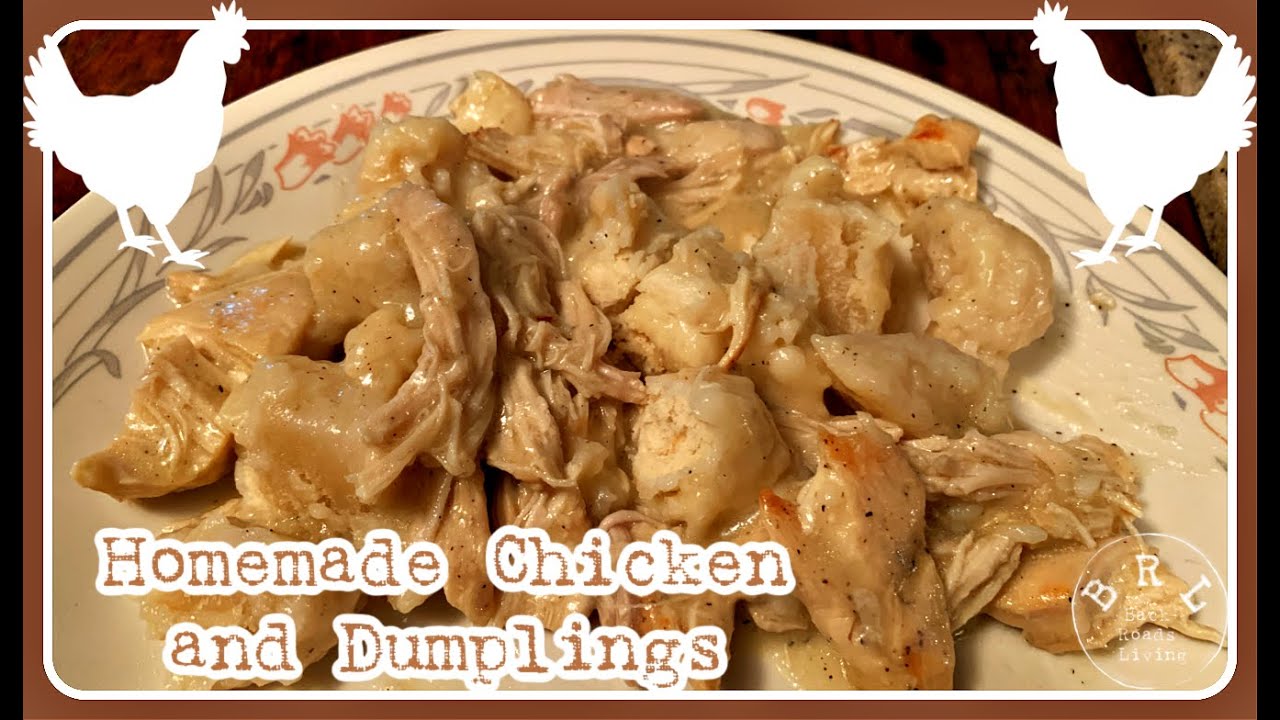 Homemade Chicken and Dumplings Drop Style