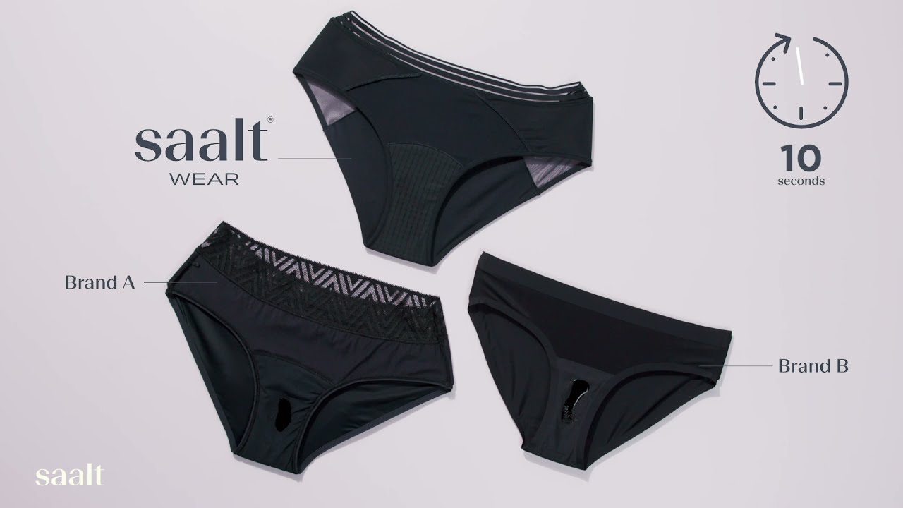 Saalt Wear Period Underwear  Gusset Technology 