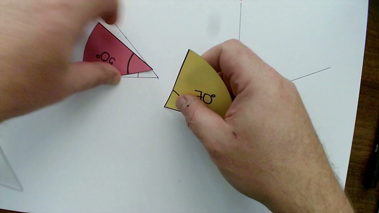 grafický súčet a rozdiel uhlov