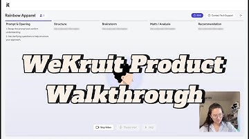 WeKruit Product Walkthrough + What a Good Case Interview Looks Like!