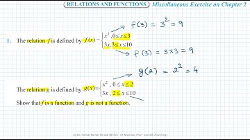Q1 Ch 2 R&F Misc Ex  11th Relation f(x) and g(x) are defined in piecewise manner. Show that f is a