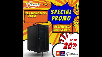 22U Server Rack/Cabinet Rack/Network Rack (800x1000x1200) Assembles/Unassembled | Suntech Security