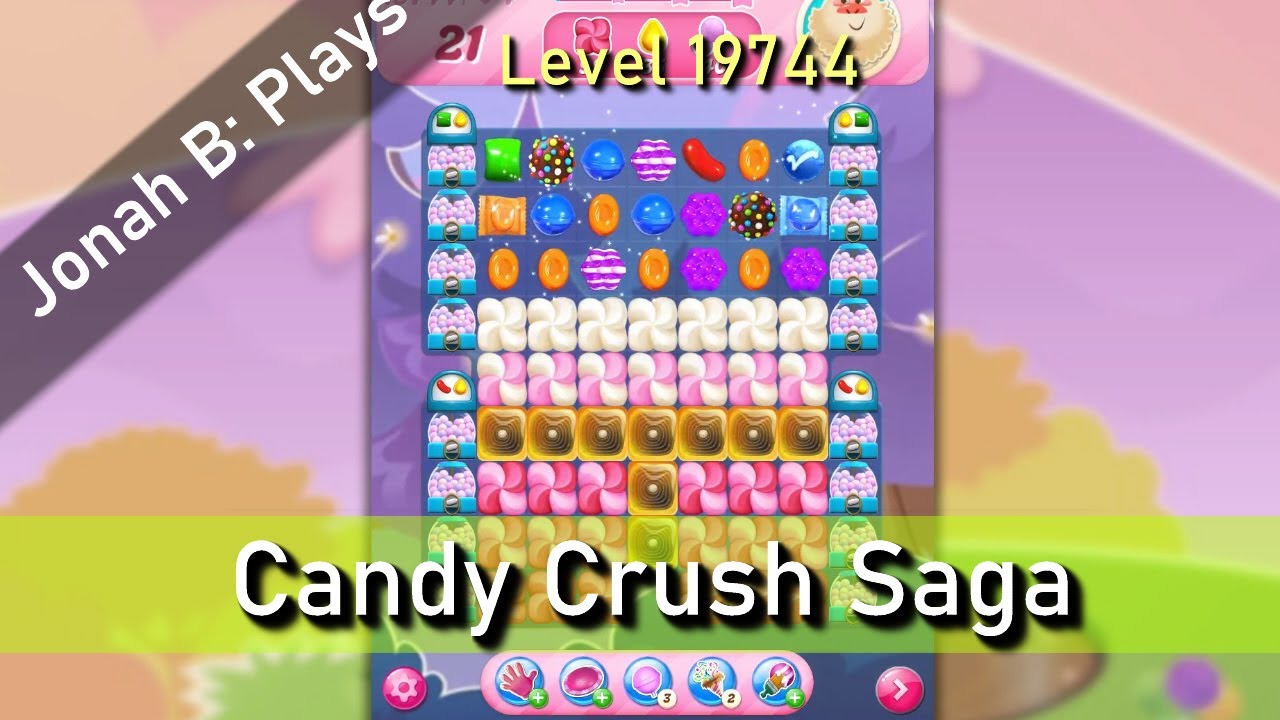 Candy Crush Saga Level 19744 - YouTube
