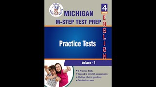 Michigan M-STEP 4th Grade ELA Practice Vol 1 – Book Preview