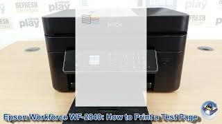 Epson WorkForce WF-2840DWF: How to Print a Nozzle Check Test Page