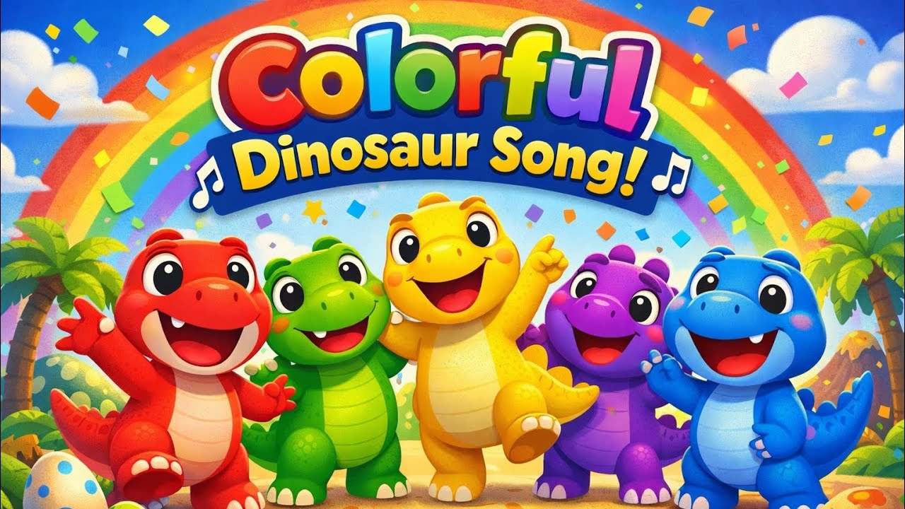 Dinosaur Dance Party: A Colorful Musical Adventure for Kids! Dinosaur Dance Party