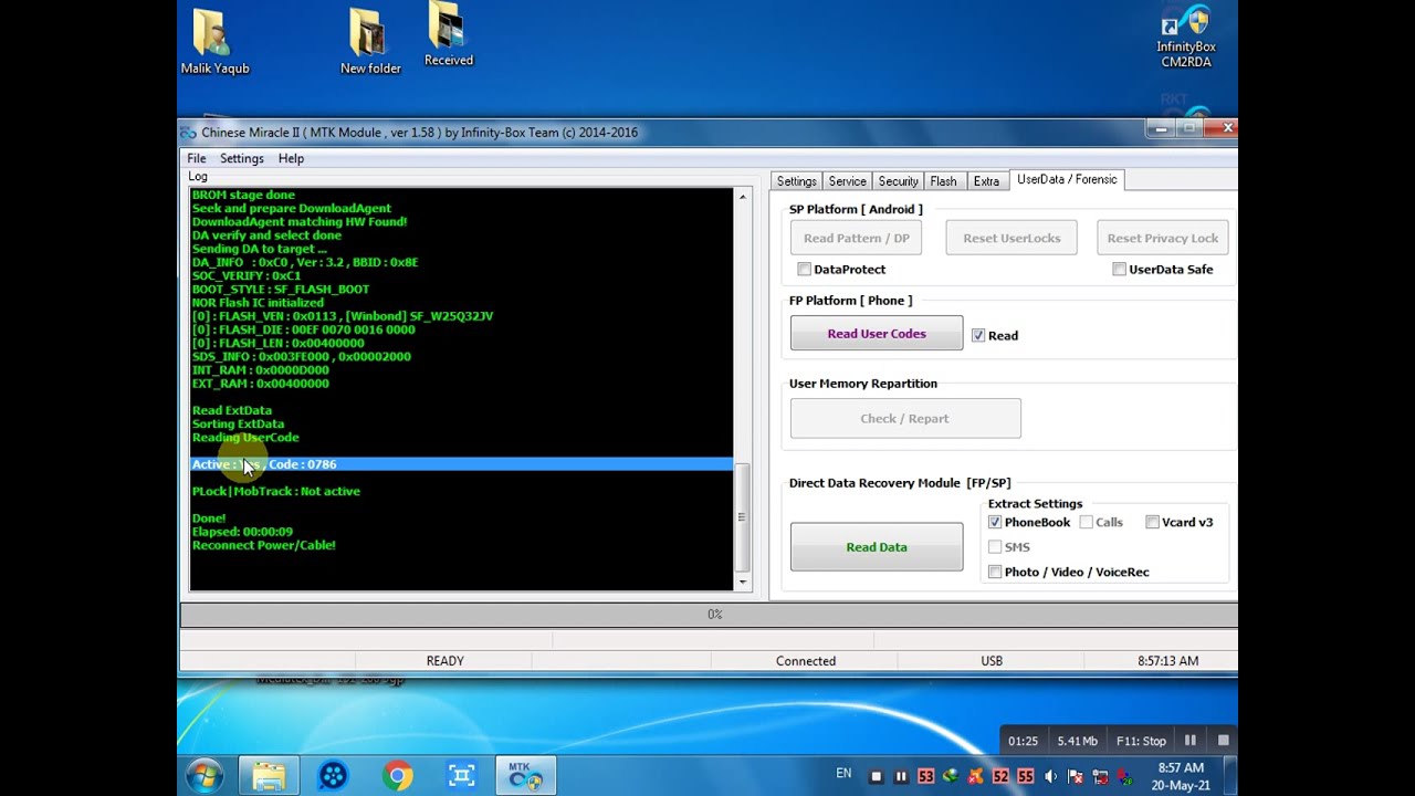 Q Mobile Gabbar Pro Read Password With Cm2 Mtk