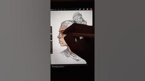 ASMR art video... digital art, how to draw on procreate 03..#asmr #viralshorts #art #anime