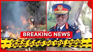 Breaking! See How KDF Chopper carrying Gen. Francis Ogolla Crashed in West Pokot,