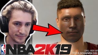 THE PERFECT FACE SCAN - xQc Plays NBA 2K19 | xQcOW