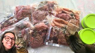 How I make 8 weeks of raw cat food quickly (UPDATED)