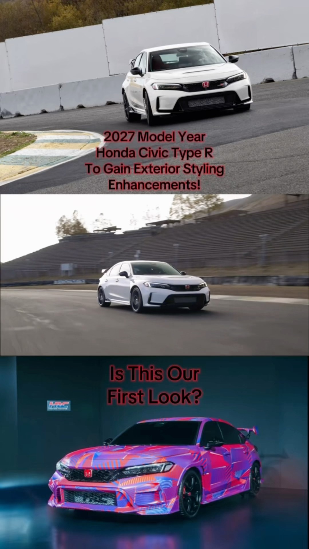 FINALLY!! The 2027 Honda Civic Type R Will Gain Styling
