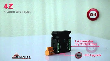 Smart-Bus 4-Zone Dry Input Module (G4) - SB-4Z-UN