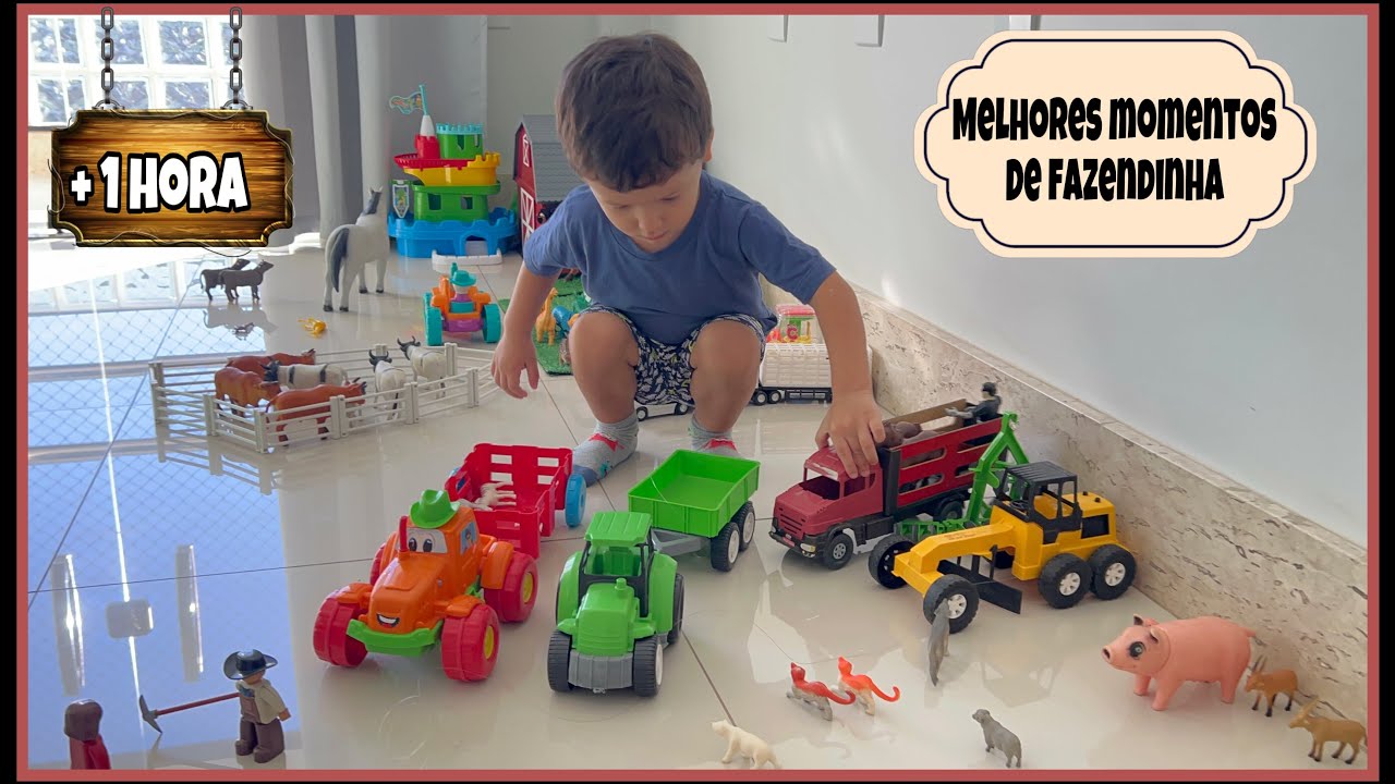 Fazendinha do Pietro | bBrincando de Fazendinha | Vaca Boi | Cavalo | Cow Horse Farme Toy