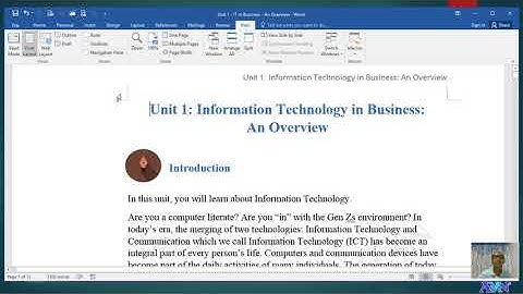 MS-Word - View Tab (Different Views, Show Group, Zoom and manipulating Window) #006