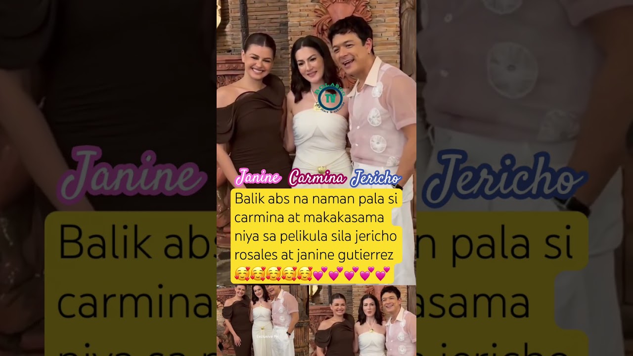 JANINE GUTIERREZ AT JERICHO ROSALES MAKAKA EKSINA SI CARMINA VILLAROEL SA PELIKULA #jerichorosales
