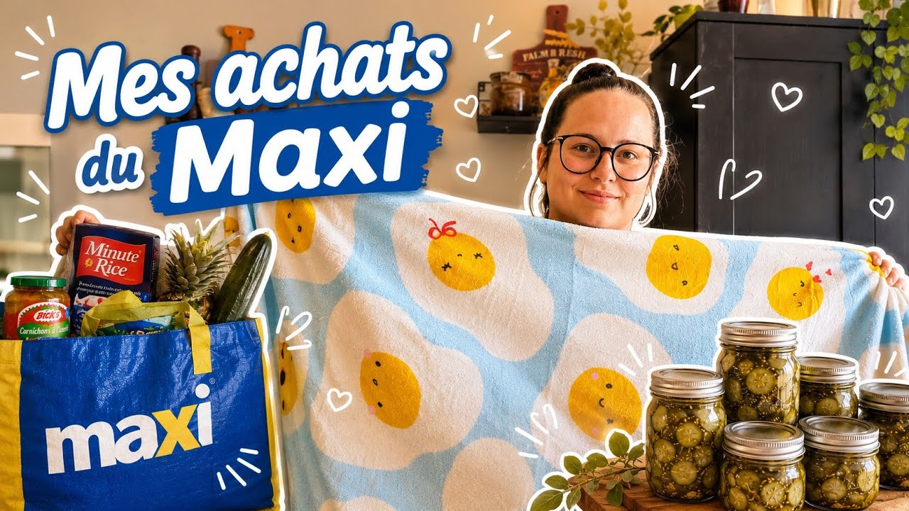 Je fais mes premiers cornichons sucrées maison & Mes achats du Maxi