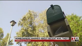 Thieves target residential mailboxes in Greenville Co.