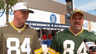 Fan celebrates Hall of Fame induction with son named after Sterling Sharpe