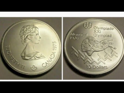 1976 Montreal Olympics HURDLES 10 Dollars Coin VALUE