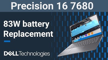 Precision 16 7680 | How to replace the 83W battery