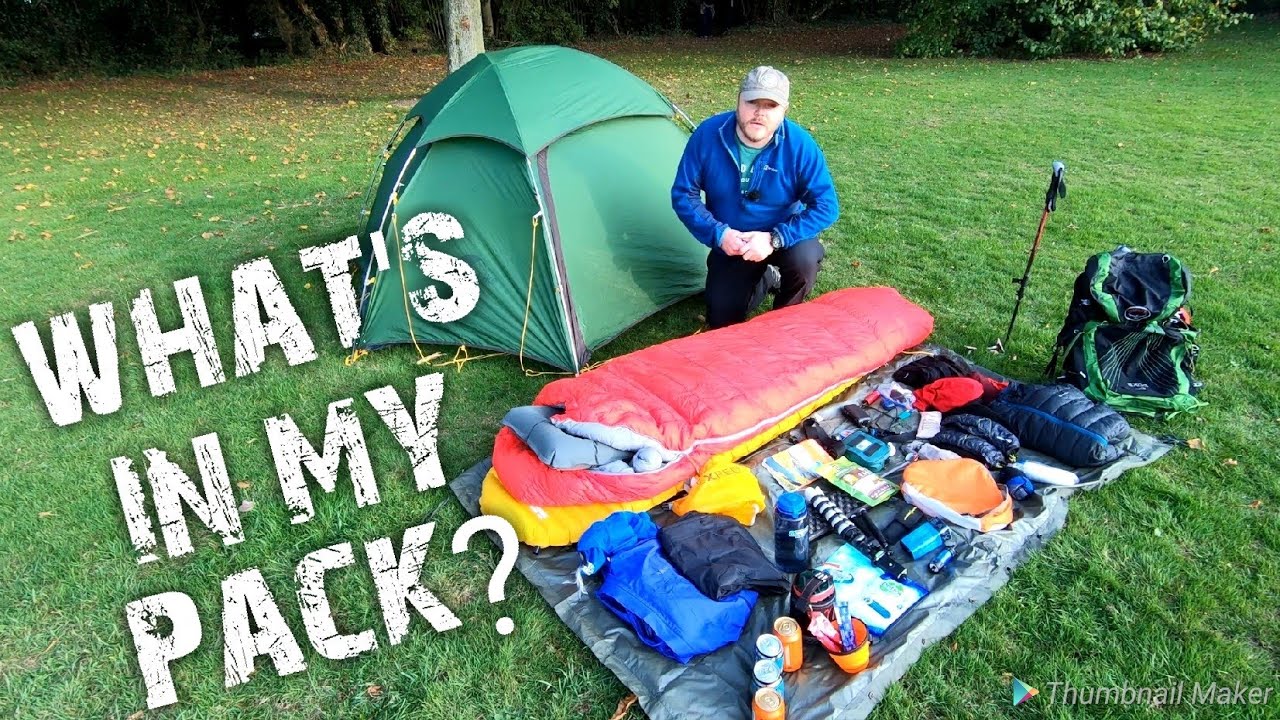 Backpacking - Testing out my lightweight camping - YouTube