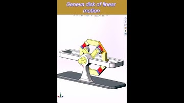 Geneva disk of linear motion
