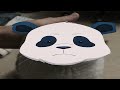 Me petting my panda