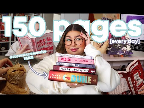 i tried reading 150 pages EVERY DAY for a week 📚✨🫶🏻 a reading vlog!