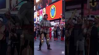 New York’ta Türk Günü etkinlikleri kapsamında mehter takımı gösterisi düzenlendi.