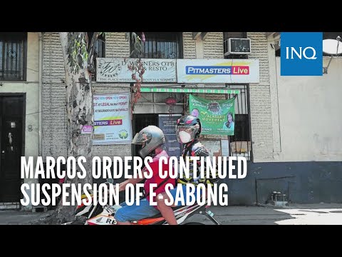 Marcos orders continued suspension of e-sabong; calls it urgent reminder