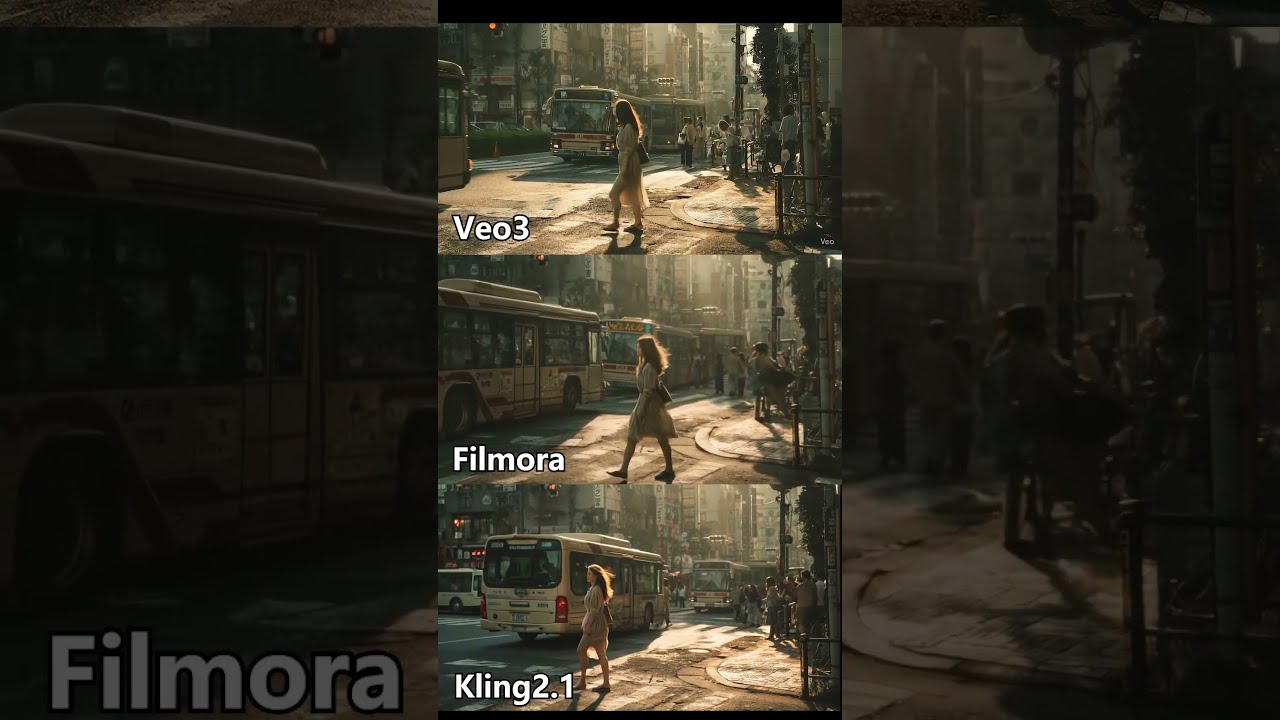 AI Image To Video Test With Kling Filmora Vs Google S New Veo 3 Shorts Veo3