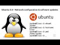 Understanding Linux: 0.4 - Configuring network AND Updating software on Ubuntu 24.04